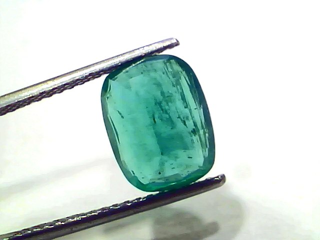Émeraude naturelle de Zambie certifiée GII, 4,77 carats, 5,3 Ratti, non traitée