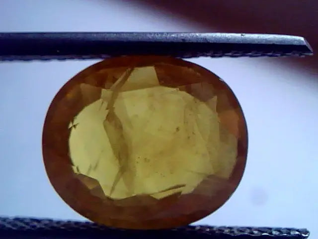 4.80 Ct Natural Bangkok Yellow Sapphire,Pukhraj Gemstone heated