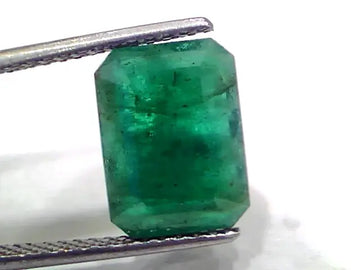 4.80 Ct Certified Untreated Natural Zambian Emerald Panna Gemstone