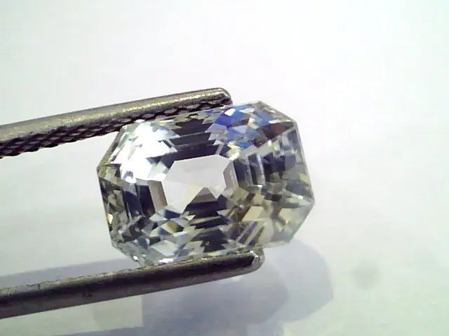 4.69 Ct Unheated Untreated Natural Premium Ceylon White Sapphire AAA