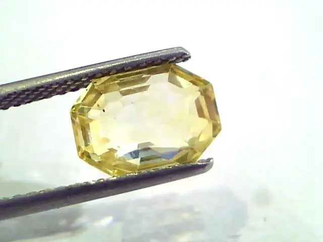 4.80 Ct 8 Ratti Unheated Untreated Natural Ceylon Yellow Sapphire