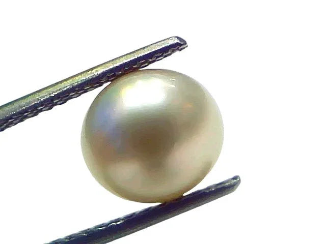 4.86 Ct Natural Certified Real South Sea Pearl Certified Moti - Venus Gems