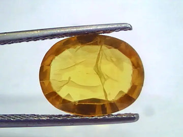 4.84 Ct Natural Yellow Sapphire Pukhraj Jupiter Gemstone(Heated)