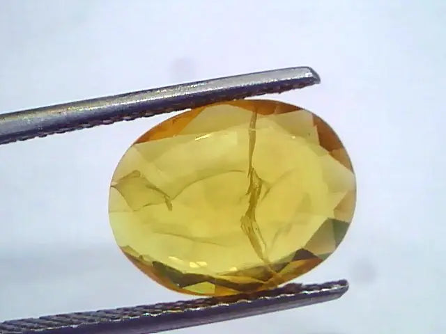 4.84 Ct Natural Yellow Sapphire Pukhraj Jupiter Gemstone(Heated)