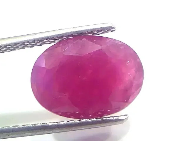 4.93 Ct Certified Unheated Untreated Natural New Burma Ruby Manik Stone - Venus Gems