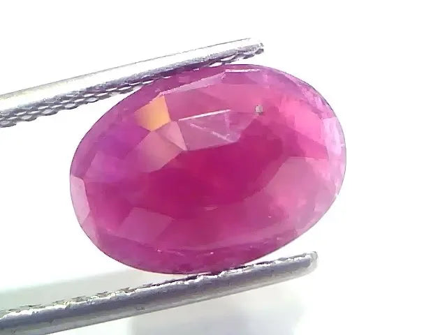4.93 Ct Certified Unheated Untreated Natural New Burma Ruby Manik Stone - Venus Gems