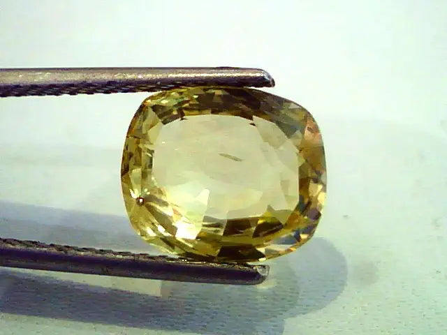 4.86 Ct IGI Certified Unheated Untreated Natural Ceylon Yellow Sapphire