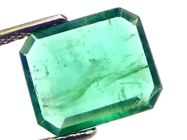 4.87 Ct GII Certified Untreated Natural Zambian Emerald Gemstones - Venus Gems