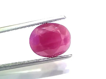 4.91 Ct Certified Unheated Untreated Natural New Burma Ruby - Venus Gems