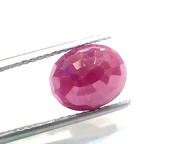 4.91 Ct Certified Unheated Untreated Natural New Burma Ruby - Venus Gems