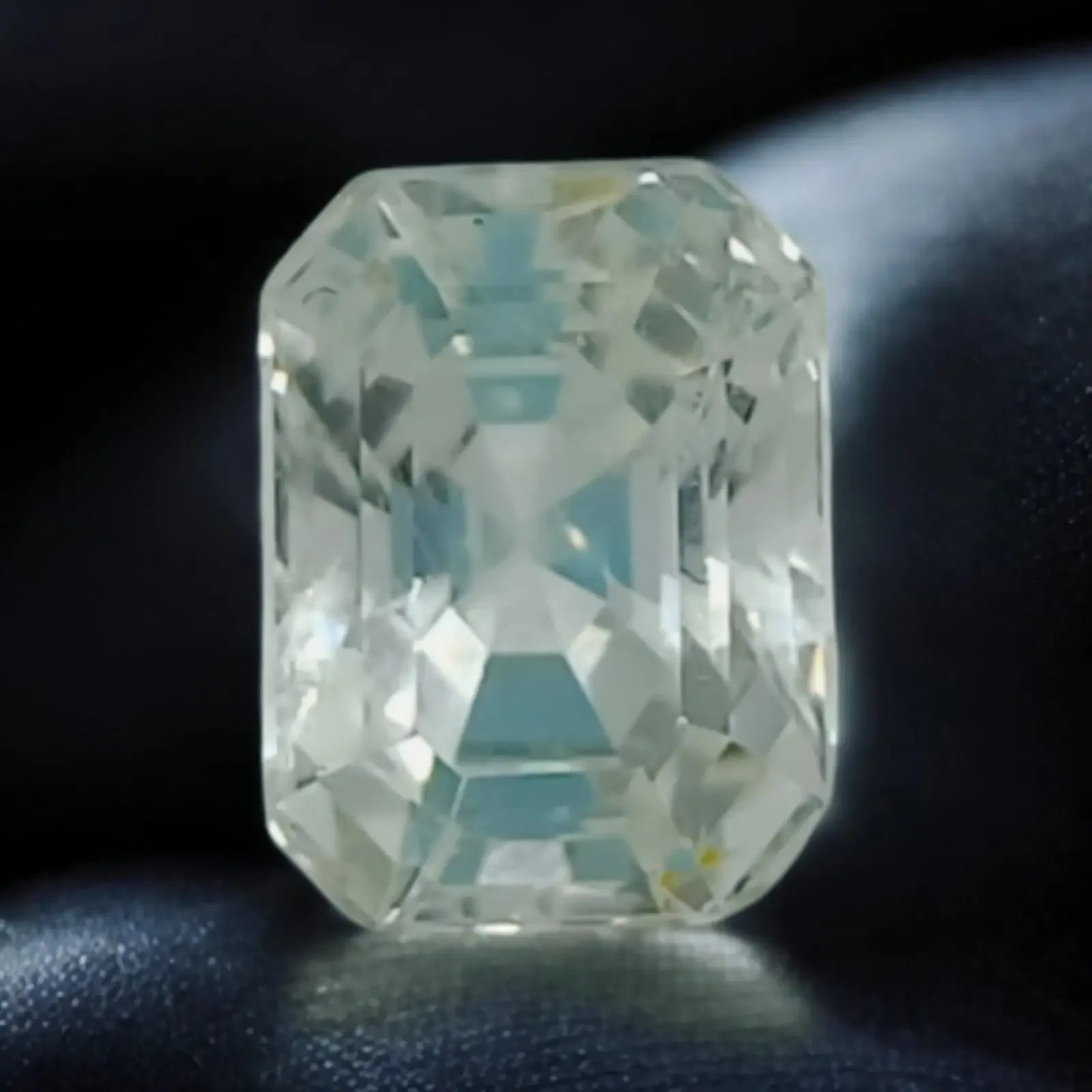4.89 Ct IGI Certified Unheated Untreated Natural Premium White Sapphire AAA - Venus Gems