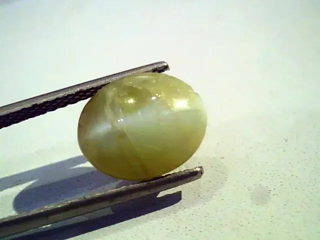 4.86 Ct Certified Untreted Natural Chrysoberyl Cats Eye,Lehsunia - Venus Gems