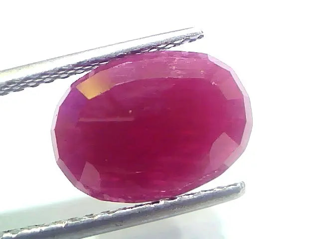 5.00 Ct Certified Unheated Untreated Natural New Burma Ruby Manik Stone