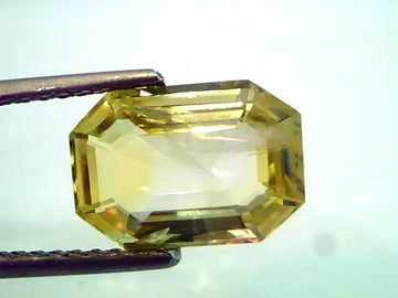 4.90 Ct Unheated Untreated Natural Ceylon Yellow Sappire/Pukhraj