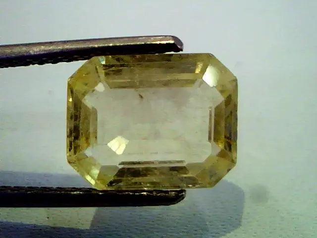 4.93 Ct Unheated Untreted Natural Ceylon Yellow Sapphire/Pukhraj