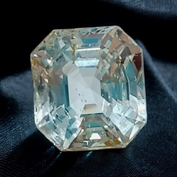 4.93 Ct IGI Certified Unheated Untreated Natural Ceylon White Sapphire AA - Venus Gems