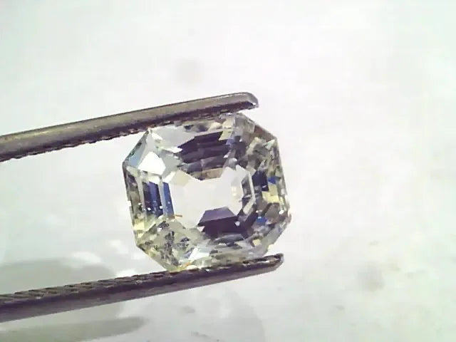 4.93 Ct IGI Certified Unheated Untreated Natural Ceylon White Sapphire AA - Venus Gems
