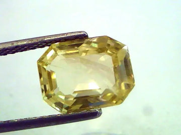 4.94 Ct Unheated Untreted Natural Ceylon Yellow Sapphire/Pukhraj