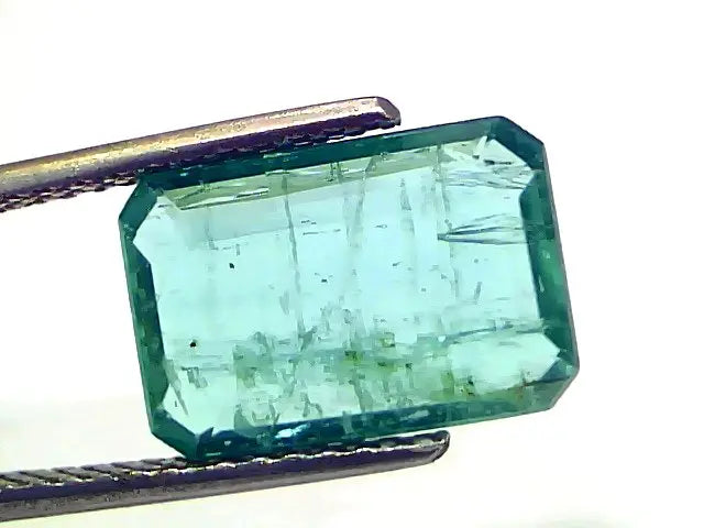 5.02 Ct Certified Untreated Natural Zambian Emerald Gemstone Panna