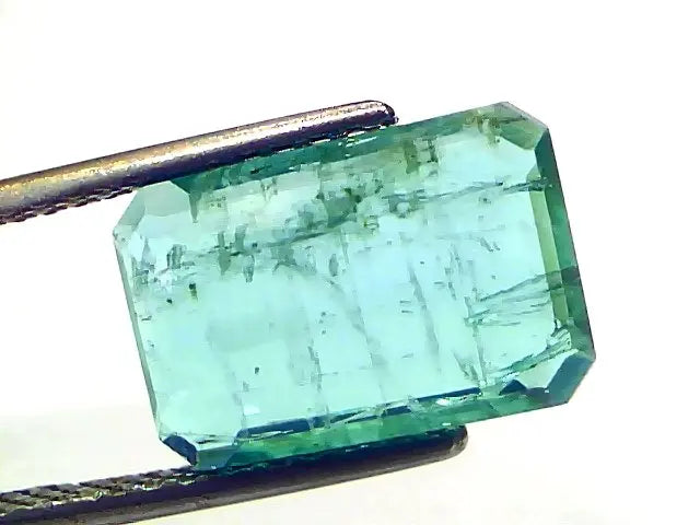 5.02 Ct Certified Untreated Natural Zambian Emerald Gemstone Panna