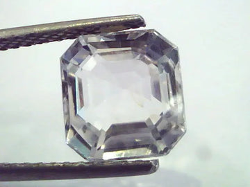 4.94 Ct Unheated Untreated Natural Premium White Sapphire Gemstone
