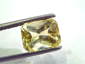 4.95 Ct 8.25 Ratti Unheated Untreated Natural Ceylon Yellow Sapphire