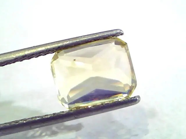 4.95 Ct 8.25 Ratti Unheated Untreated Natural Ceylon Yellow Sapphire