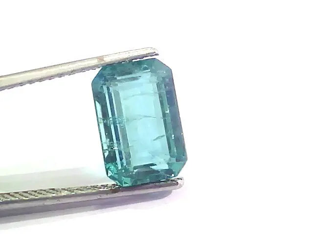 4.96 Ct Untreated Natural Zambian Emerald Gemstone Panna AAAAA