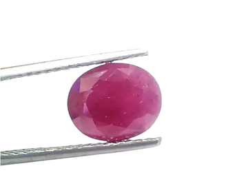 4.14 Ct Certified Unheated Untreated Natural New Burma Ruby - Venus Gems
