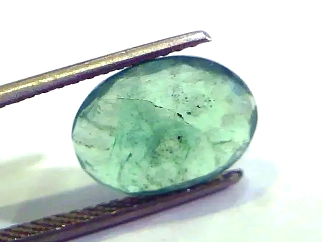 4.35 Ct Untreated Natural Zambian Emerald Gemstone Panna stone - Venus Gems