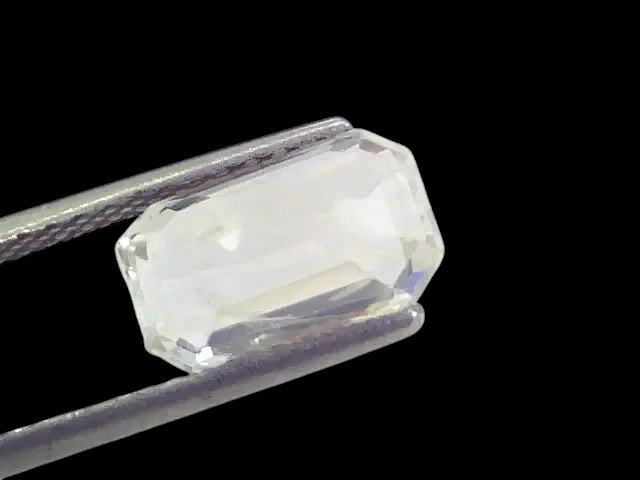4.38 Ct Unheated Untreated Natural Ceylon White Sapphire Gems - Venus Gems