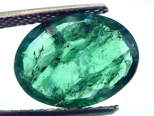 4.06 Ct Untreated Natural Zambian Green Emerald Panna Gemstone