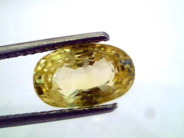 3.99 Ct Unheated Untreated Natural Ceylon Srilankan Yellow Sapphire