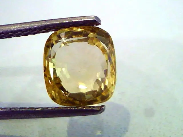 4.02 Ct Unheated Untreated Natural Ceylon Yellow Sapphire AAAAA