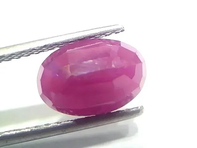 4.08 Ct Certified Unheated Untreated Natural New Burma Ruby Manik Stone - Venus Gems