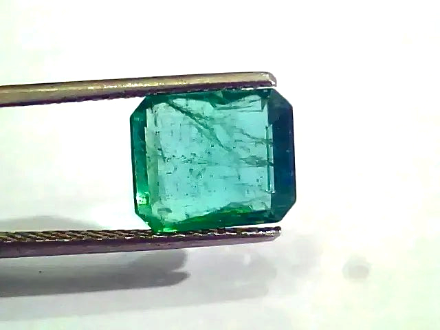 4.55 Ct Untreated Natural Zambian Emerald Gemstone Panna AA++ - Venus Gems