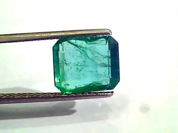 4.55 Ct Untreated Natural Zambian Emerald Gemstone Panna AA++ - Venus Gems