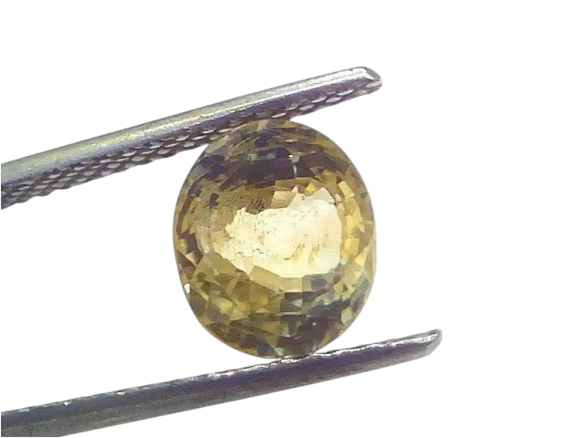 4.10 Ct GII Certified Unheated Untreated Natural Ceylon Yellow Sapphire - Venus Gems