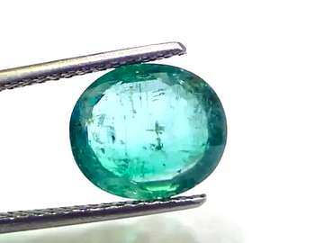 4.49 Ct GII Certified Untreated Natural Zambian Emerald Gems AAA - Venus Gems