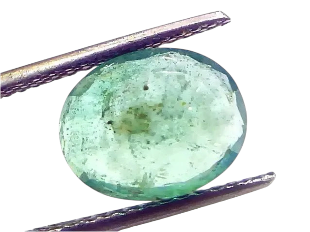 4.25 Ct Certified Untreated Natural Zambian Emerald Gemstone Panna - Venus Gems