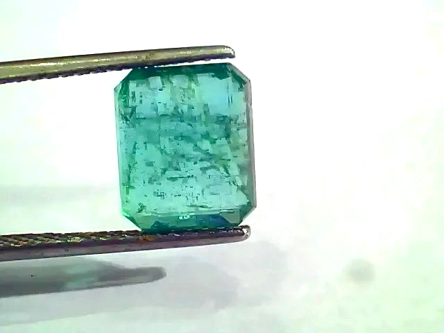 4.55 Ct Untreated Natural Zambian Emerald Gemstone Panna AA++ - Venus Gems