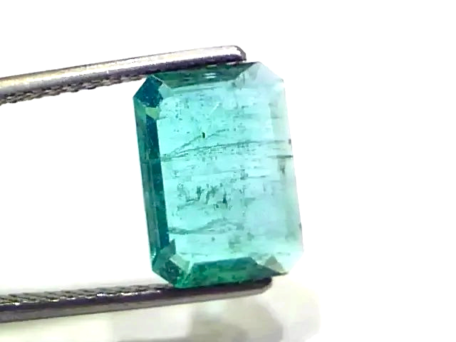 4.01 Ct GII Certified Untreated Natural Zambian Emerald Gems AAA - Venus Gems