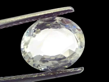 4.41 Ct Unheated Untreated Natural Premium White Sapphire Gemstone - Venus Gems