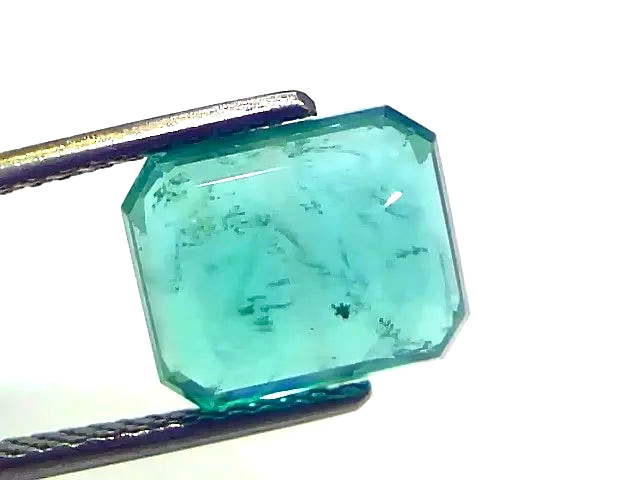 4.22 Ct GII Certified Untreated Natural Zambian Emerald Gemstone AAAAA - Venus Gems