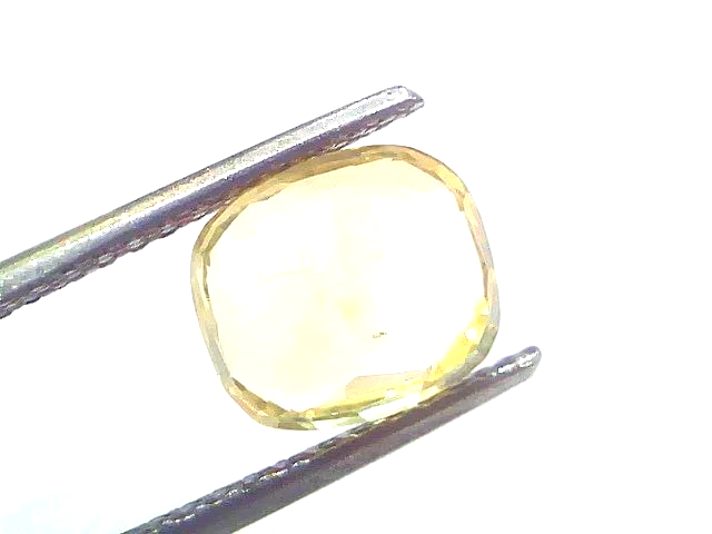 4.03 Ct GII Certified Unheated Untreated Natural Ceylon Yellow Sapphire - Venus Gems