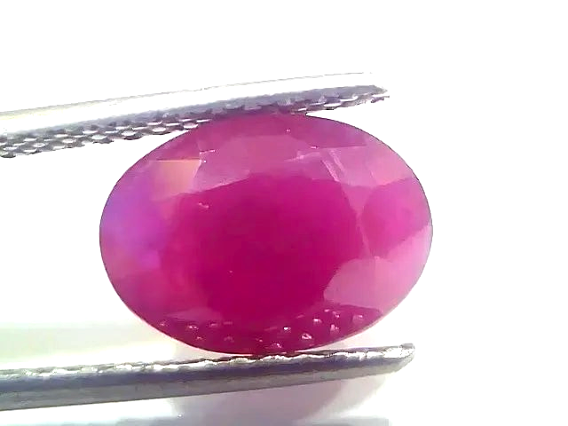 4.19 Ct Certified Unheated Untreated Natural New Burma Ruby Manik Stone - Venus Gems