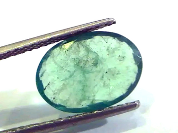 4.35 Ct Untreated Natural Zambian Emerald Gemstone Panna stone - Venus Gems