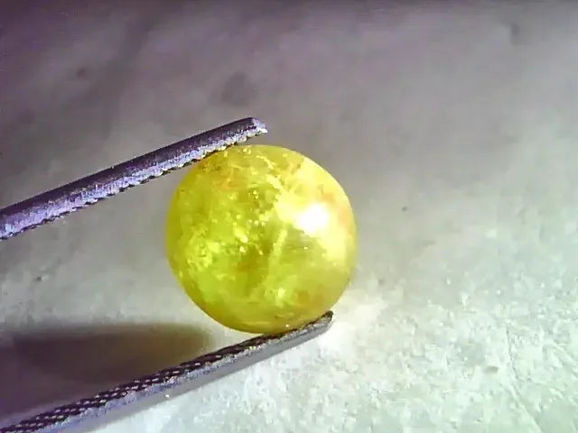 5.01 Ct Certified Untreated Natural Chrysoberyl Cats Eye,Lehsunia - Venus Gems