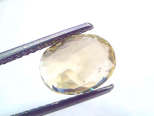 5.00 Ct IGI Certified Unheated Natural Ceylon Yellow Sapphire Pukhraj – 5.5 Ratti