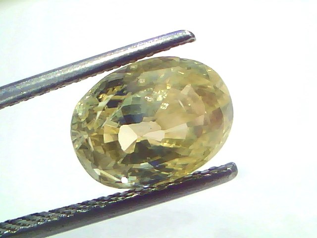 5.00 Ct IGI Certified Unheated Natural Ceylon Yellow Sapphire Pukhraj – 5.5 Ratti